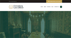 Desktop Screenshot of greenberglawyers.com
